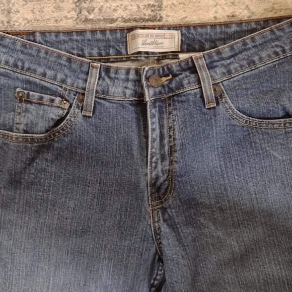 Stretch Levi's Low Rise Bootcut Jeans size Missus 10 short - Picture 5 of 8
